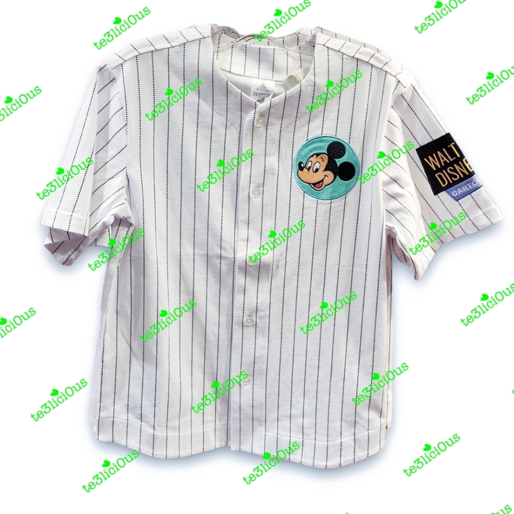 DISNEY PARKS RETRO MICKEY AND FRIENDS BASEBALL JERSEY - Picture 3 of 6
